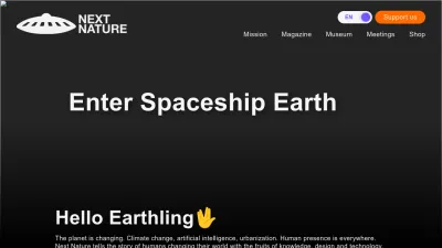 Screenshot of Nextnature.org