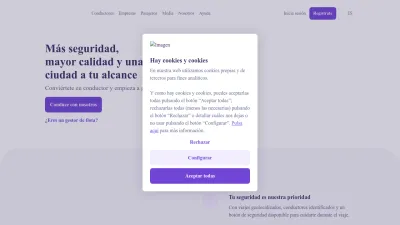 Screenshot preview of cabify.com