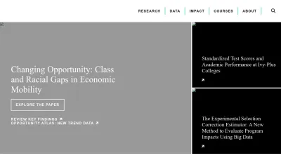 Screenshot preview of opportunityinsights.org