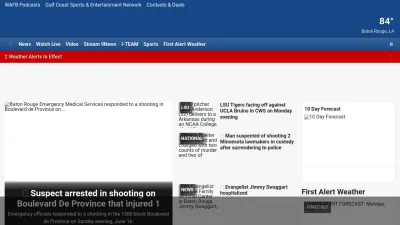 Screenshot preview of wafb.com