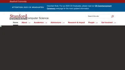 Screenshot of Cs.stanford.edu