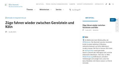 Screenshot preview of bmv.de