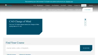 Screenshot preview of tudublin.ie