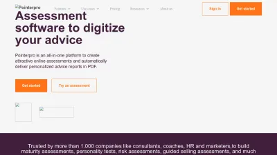 Screenshot preview of pointerpro.com