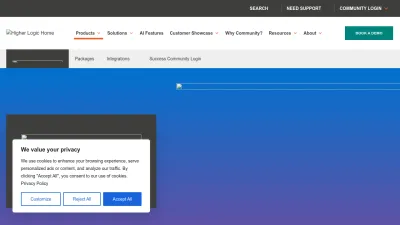 Screenshot preview of vanilla.higherlogic.com