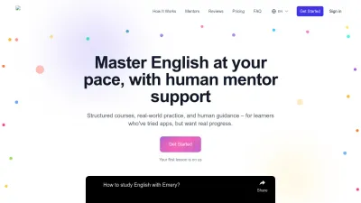 Screenshot preview of emeryenglish.com