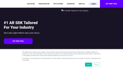 Screenshot preview of banuba.com