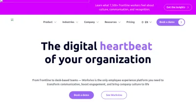Screenshot preview of workvivo.com