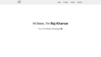 Screenshot preview of rajkharvar.vercel.app