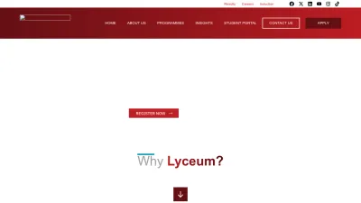 Screenshot preview of lyceum.edu.za