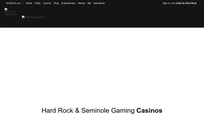 Screenshot of Casino.hardrock.com