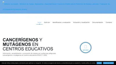 Screenshot of Educarsincancerigenos.es