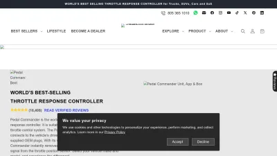 Screenshot of Pedalcommander.ca