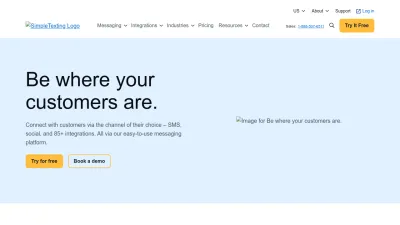 Screenshot preview of messagemedia.com
