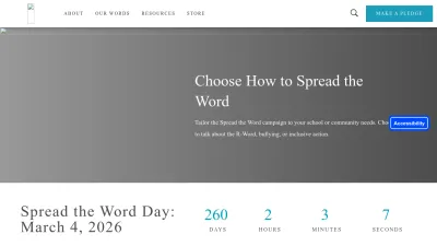 Screenshot preview of spreadtheword.global