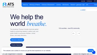Screenshot of Site.thoracic.org