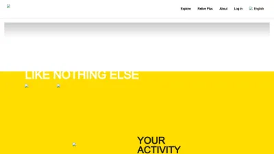 Screenshot of Relive.com