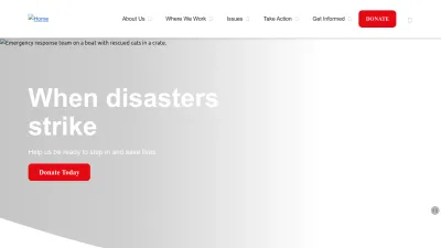 Screenshot of Humaneworld.org