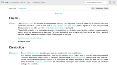 Screenshot preview of en.opensuse.org