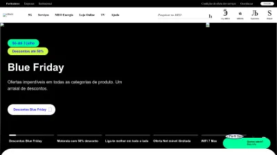 Screenshot preview of meo.pt