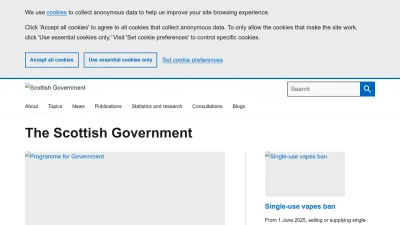 Screenshot of Gov.scot