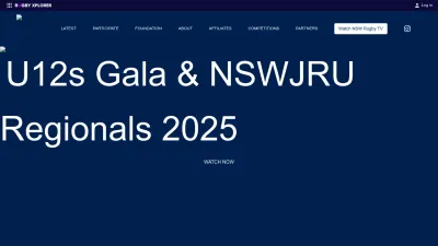 Screenshot preview of nsw.rugby