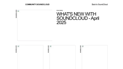 Screenshot of Community.soundcloud.com