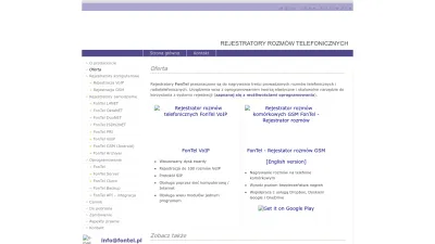 Screenshot preview of fontel.pl