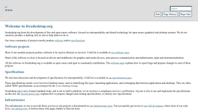 Screenshot of Freedesktop.org