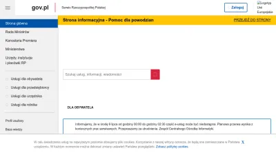 Screenshot preview of www.gov.pl