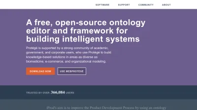 Screenshot preview of protege.stanford.edu
