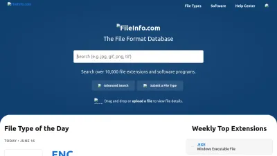 Screenshot preview of fileinfo.com