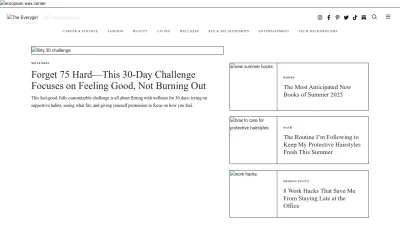 Screenshot preview of theeverygirl.com