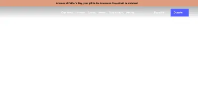 Screenshot preview of innocenceproject.org