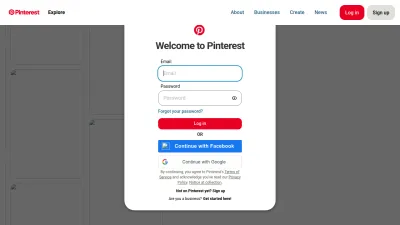 Screenshot preview of pinterest.com