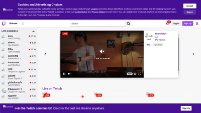 Screenshot preview of twitch.tv