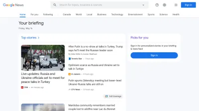 Screenshot preview of news.google.com