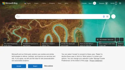 Screenshot of Bing.com
