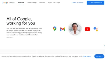 Screenshot preview of myaccount.google.com