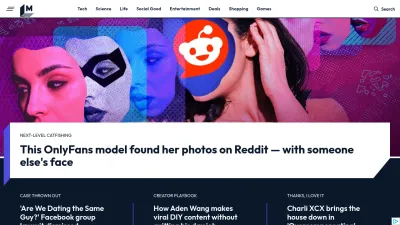 Screenshot preview of mashable.com