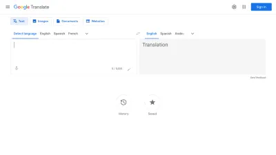 Screenshot of Translate.google.com