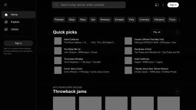 Screenshot preview of music.youtube.com