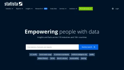 Screenshot preview of statista.com