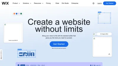 Screenshot preview of wix.com