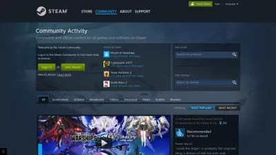 Screenshot preview of steamcommunity.com