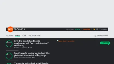 Screenshot preview of arstechnica.com