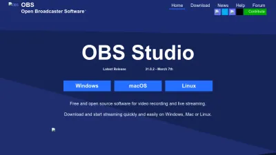 Screenshot preview of obsproject.com