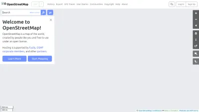 Screenshot preview of openstreetmap.org