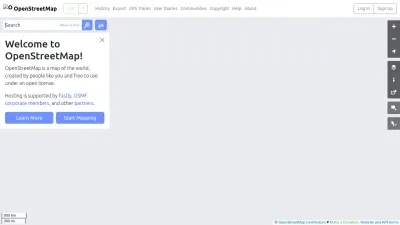Screenshot of Openstreetmap.org