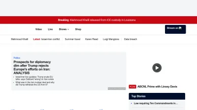 Screenshot preview of abcnews.go.com